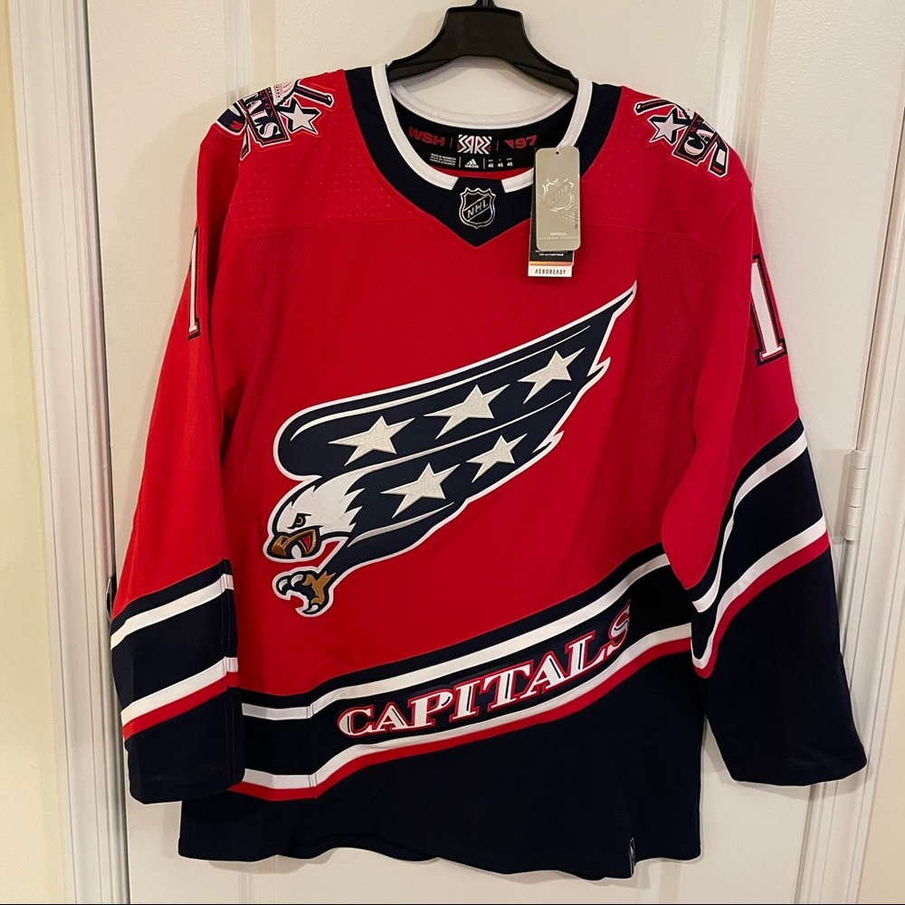 Capitals Reverse Retro Adidas Hockey Jersey #19